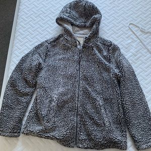 thread & supply sherpa zip up jacket